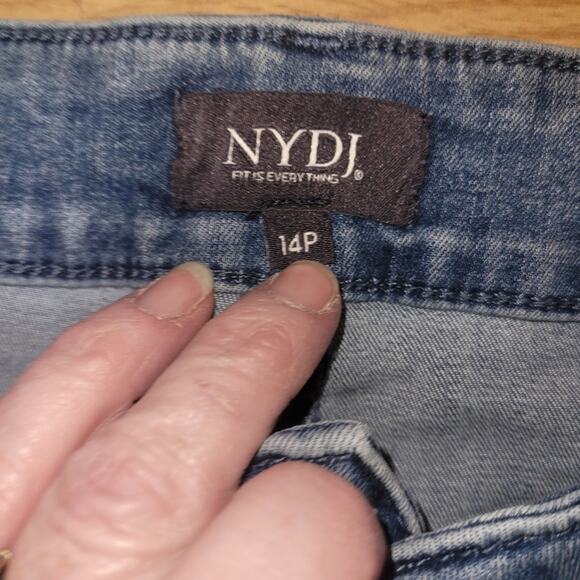 NYDJ Womens Marilyn Straigh Denim Jeans Size 14P - Picture 2 of 12